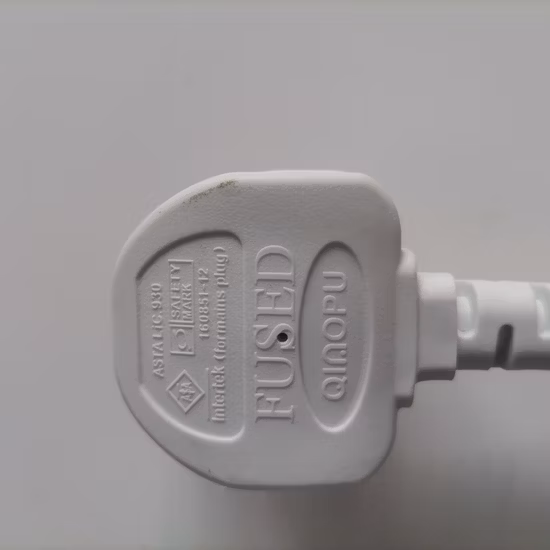 검정색 1.8m BS 1363 퓨즈 13A IEC320 C13 벗겨진 끝 영국 연장 3 핀 전원 코드 플러그